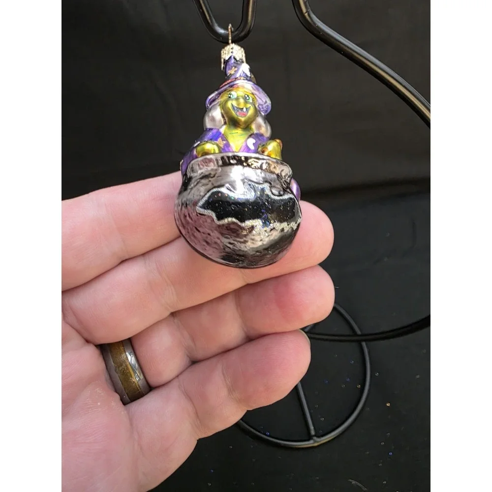 VTG 2001 Radko What's Brewing 01-848-0 Little Gem Witch Cauldron Ornament